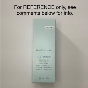 For REFERENCE ONLY on SkinCeuticals C E Ferulic box Please read comments ⬇️